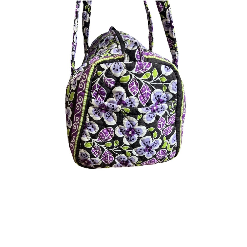 Vera Bradley (2011) Retired Plum Petals Pattern Travel Duffel Bag Boho Chic Y2K - Picture 3 of 12